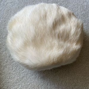 White mink hat